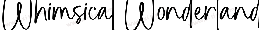 Whimsical Wonderland字体转换